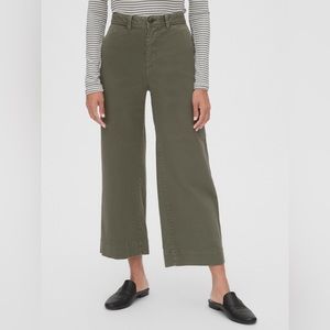 Gap High Rise Wide-Leg Crop Chinos